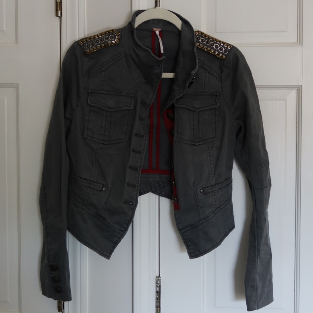 Free People Military Jacket